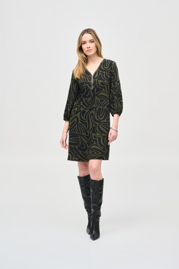 Robe Imprimée Kaki JOSEPH RIBKOFF 243154