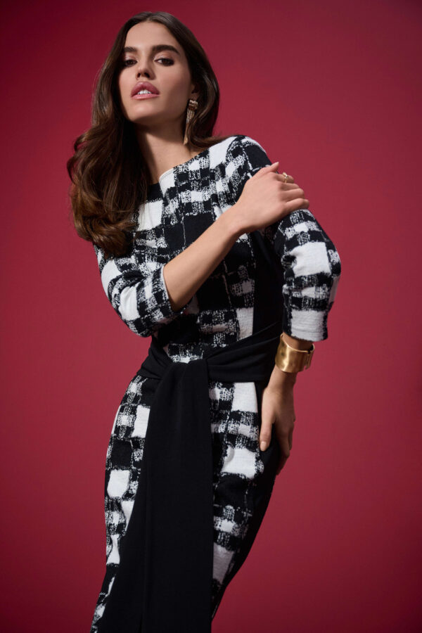 Robe longue carreau JOSEPH RIBKOFF 253289